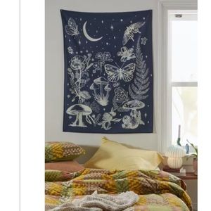 Urban Outfitters Wall Decor Uo Mushroom Butterfly Tapestry Poshmark